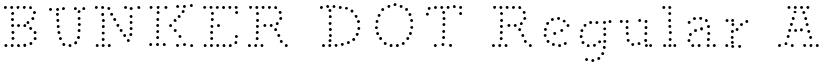 BUNKER DOT Regular font