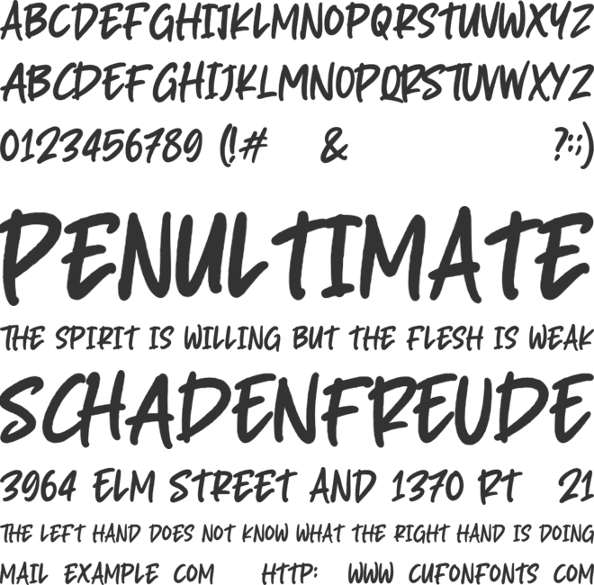 Grassroot font preview