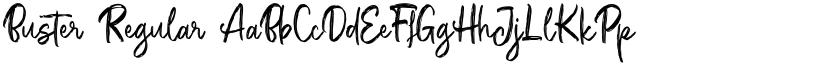 Buster Regular font