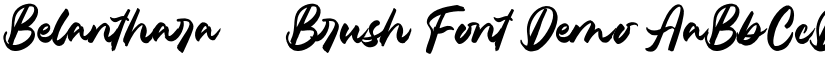 Belanthara - Brush Font Demo font