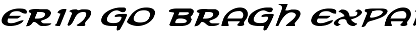 Erin Go Bragh ExpandItalic font