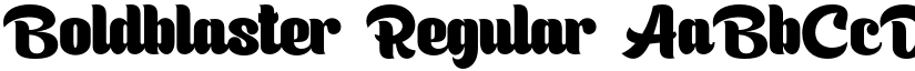 Boldblaster Regular font