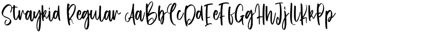 Straykid Regular font