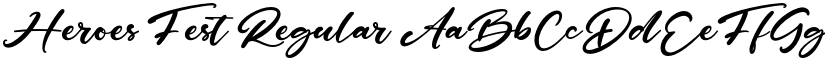Heroes Fest Regular font