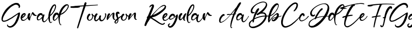Gerald Townson Regular font