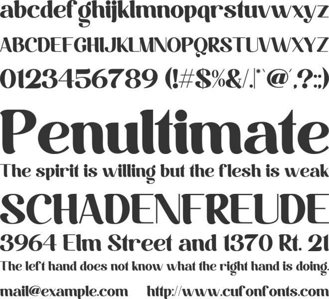 Bloadrish font preview