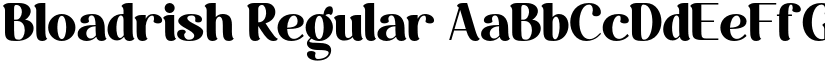 Bloadrish font download