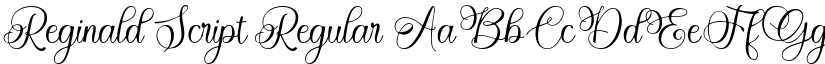 Reginald Script Regular font