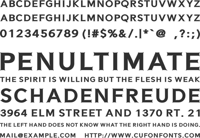 Alized Display font preview