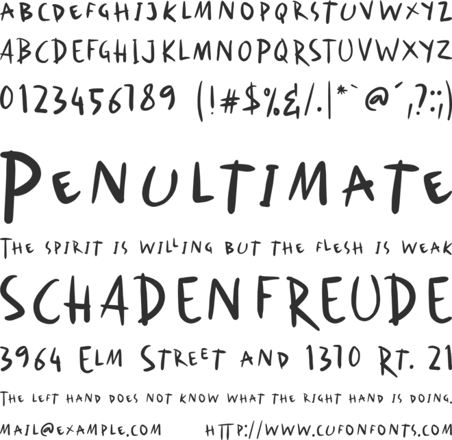 Hello Mister font preview
