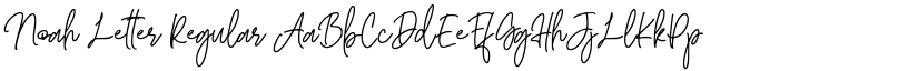 Noah Letter Regular font