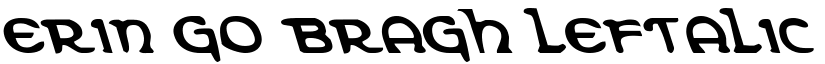 Erin Go Bragh Leftalic font