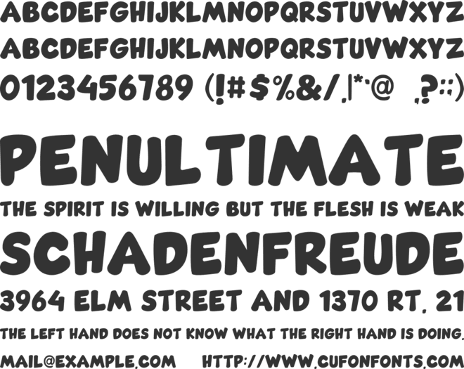 Comic Gecko font preview