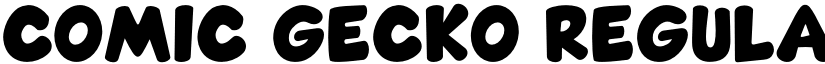 Comic Gecko Regular font