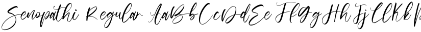 Senopathi Regular font