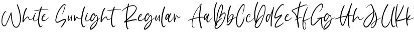 White Sunlight Regular font
