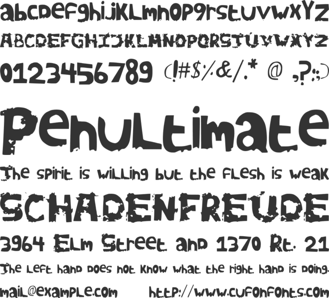 AVidaNova font preview