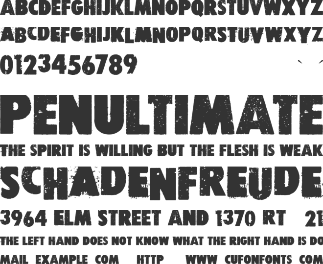 Free press font preview