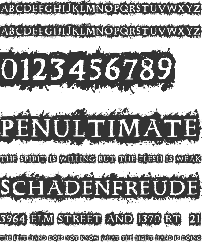 CF Punk Forever font preview