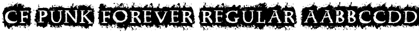 CF Punk Forever Regular font