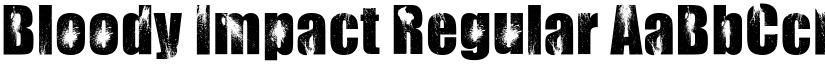 Bloody Impact Regular font