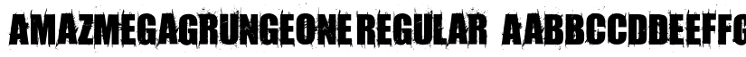 AmazMegaGrungeOne Regular font