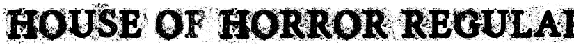 House of Horror Regular font