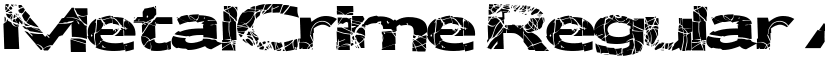MetalCrime Regular font