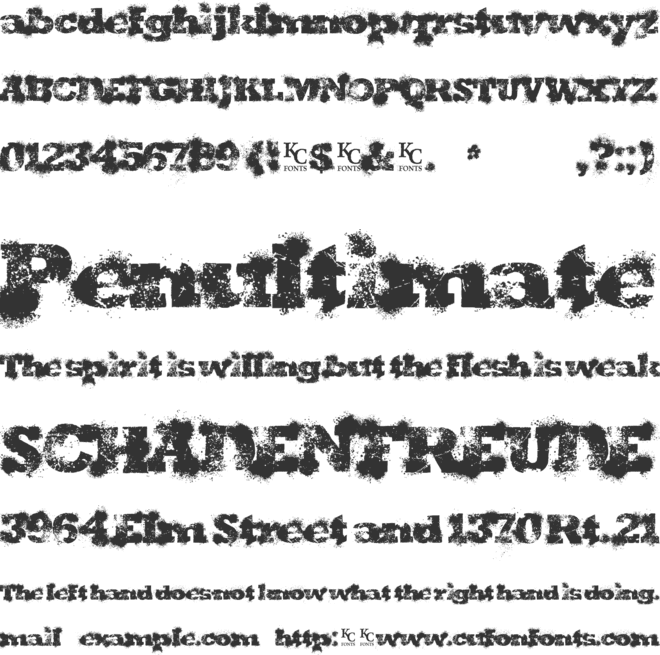 Shotgun Wedding font preview