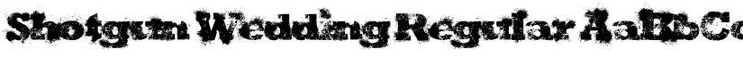 Shotgun Wedding Regular font