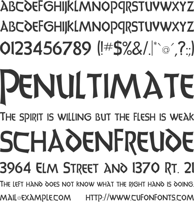 UnciaDis font preview