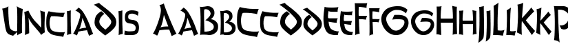 UnciaDis font