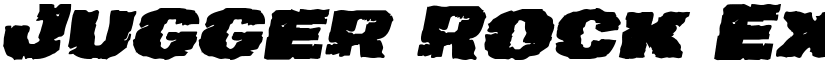 Jugger Rock Expanded Italic Expanded Italic font