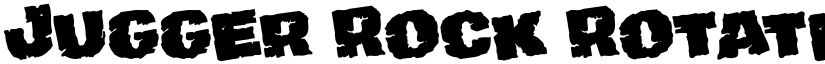Jugger Rock Rotated Regular font