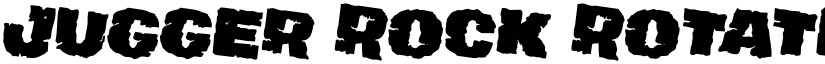 Jugger Rock Rotated 2 Regular font