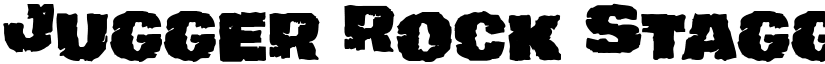 Jugger Rock Staggered Regular font