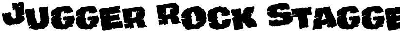 Jugger Rock Staggered Rotated Regular font