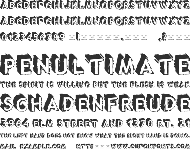 Taco Truck Militia font preview