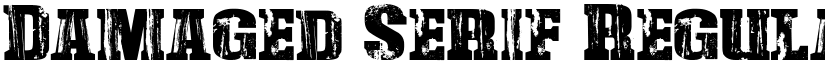 Damaged Serif Regular font