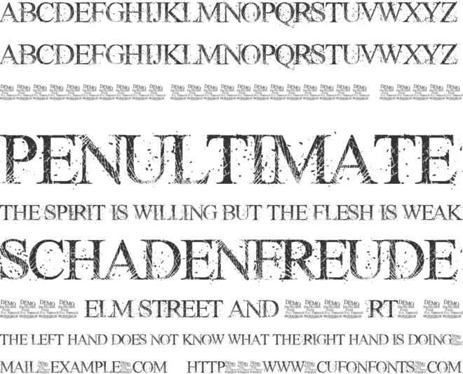 RIOT GLASS font preview