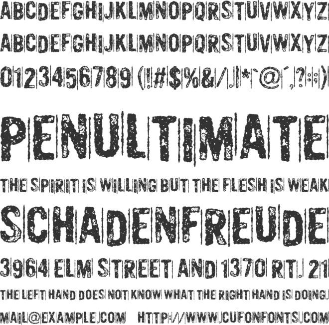 Murderous Desire DEMO font preview