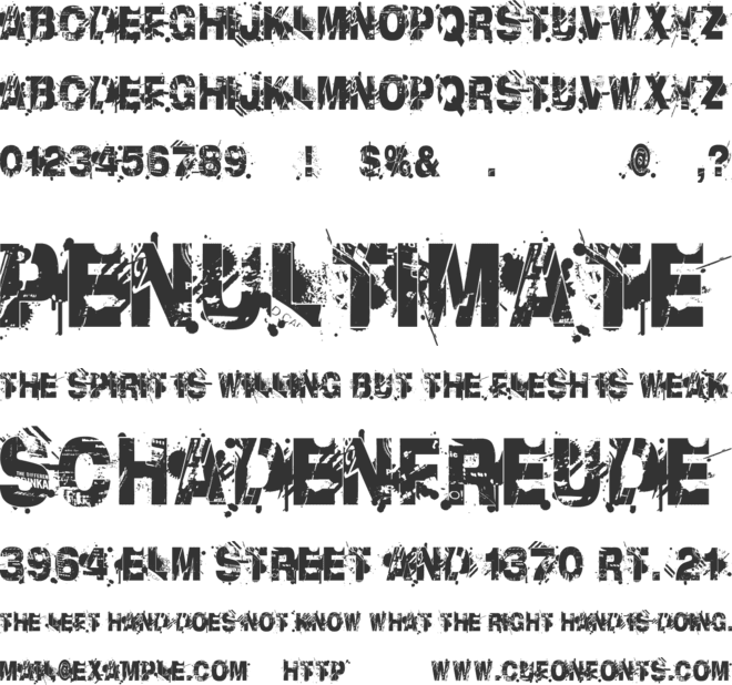 Liberty City Ransom font preview