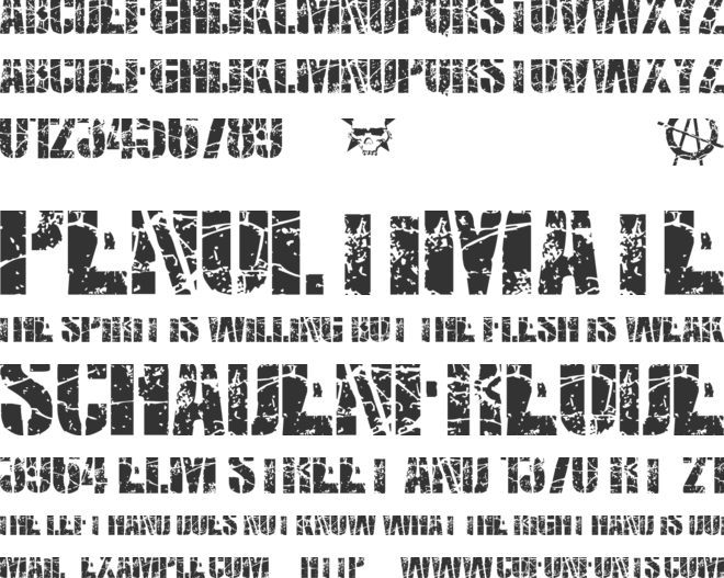 SMASH PUNKERS font preview