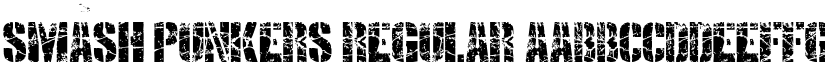 SMASH PUNKERS Regular font