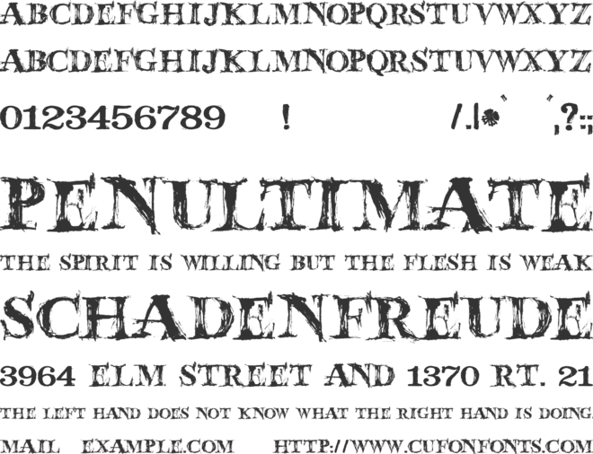 JMH Wolfa font preview