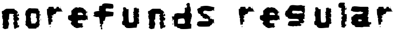 NoRefunds Regular font