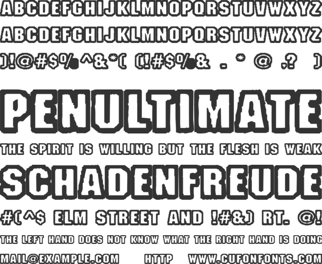 Fanatika One font preview