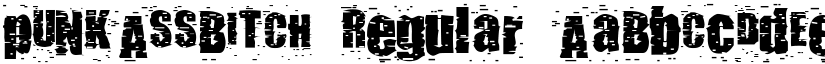 pUNKASSBITCH font download