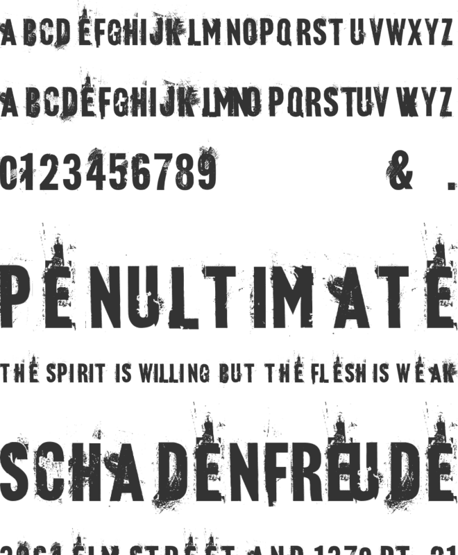 blueBaby font preview