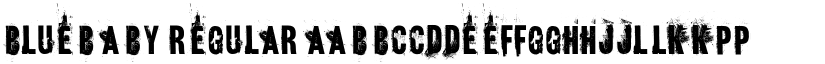 blueBaby Regular font